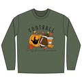 Football Is My Favorite Season with I love you American Sign Language, ASL - Long Sleeve Shirt