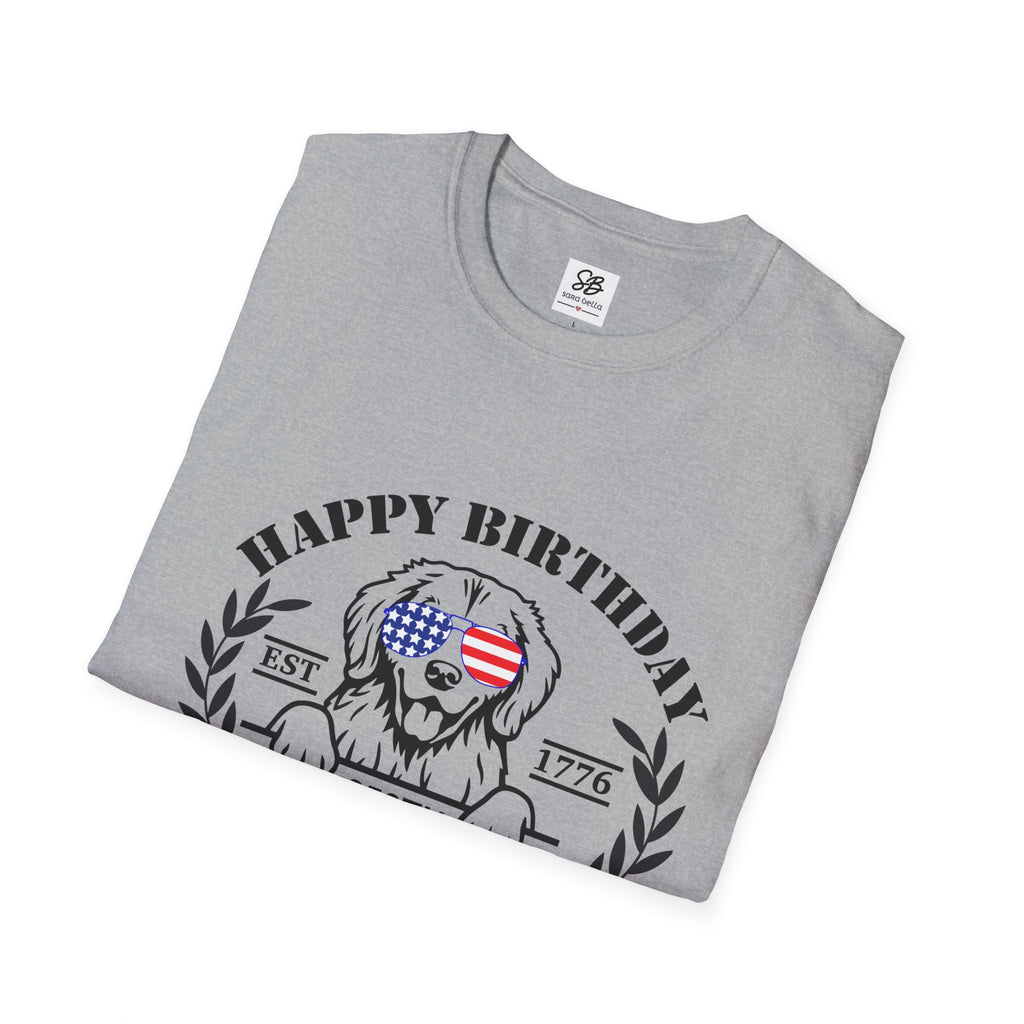 Happy Birthday 250th America with a dog T-Shirt