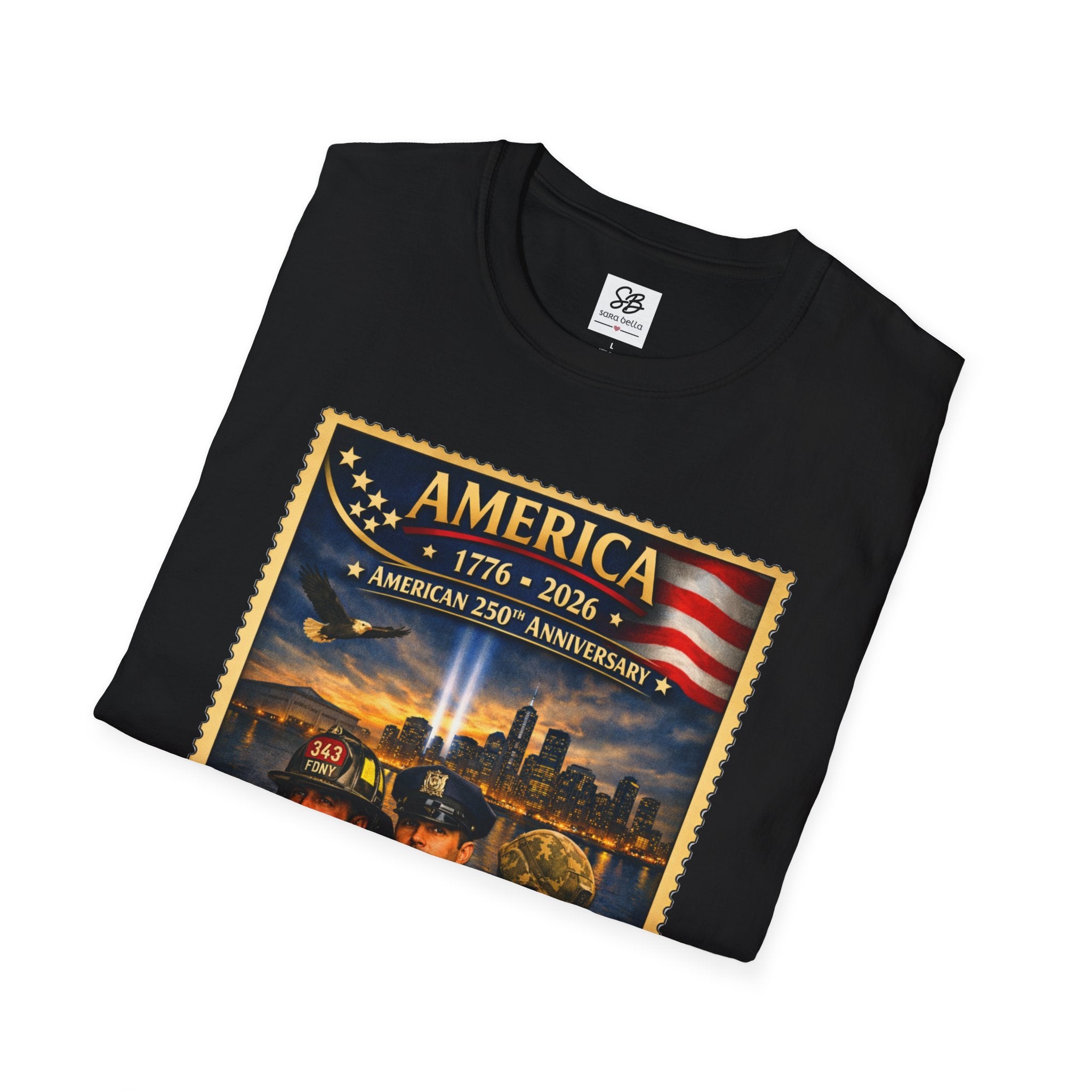 9/11 Remembrance"We Will Never Forget" Vintage Stamp T-Shirt