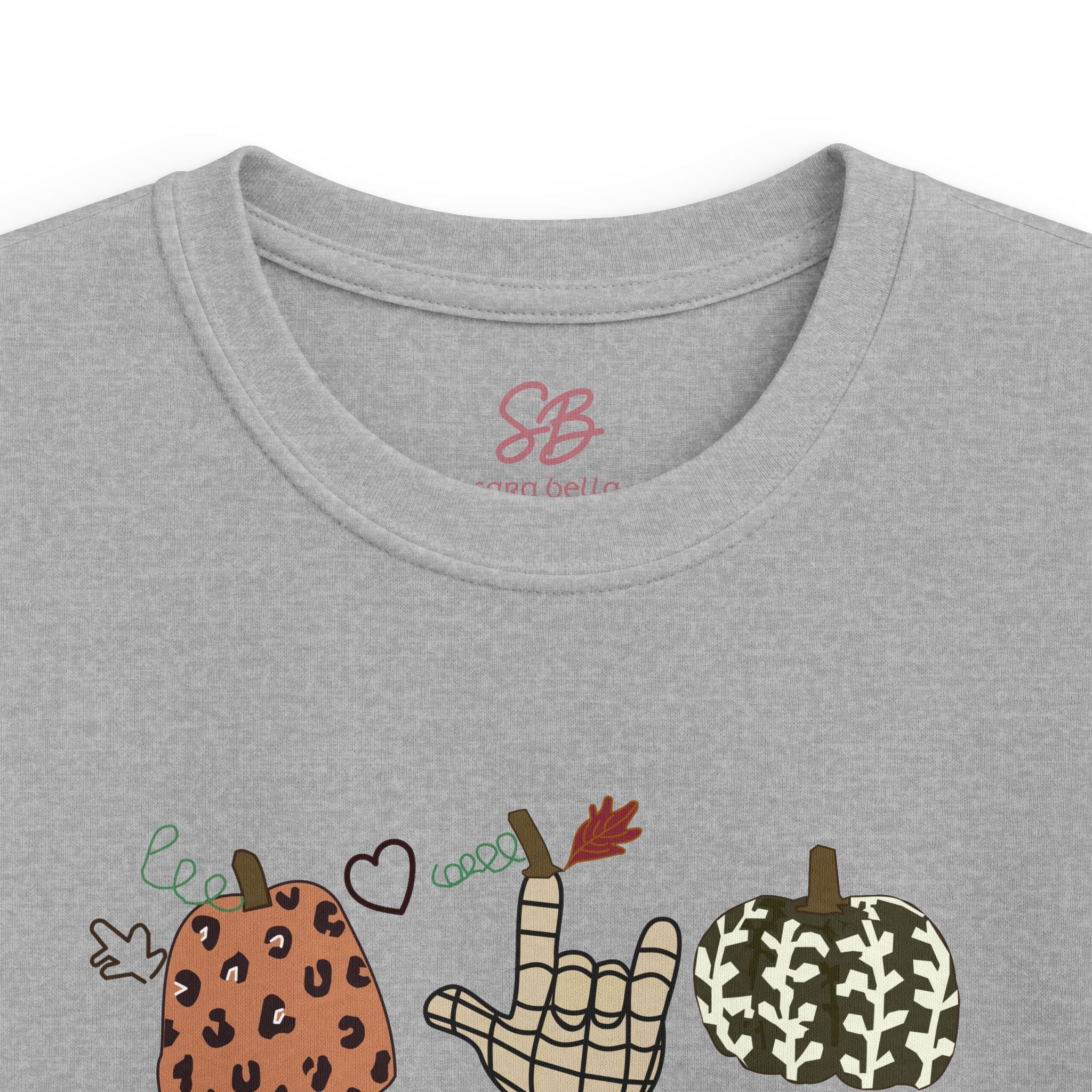 ASL Pumpkins Tic-Tac-Toe - Kid T-Shirt