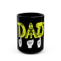 Dad Tools - Letterings American Sign Language Black Coffee Mug