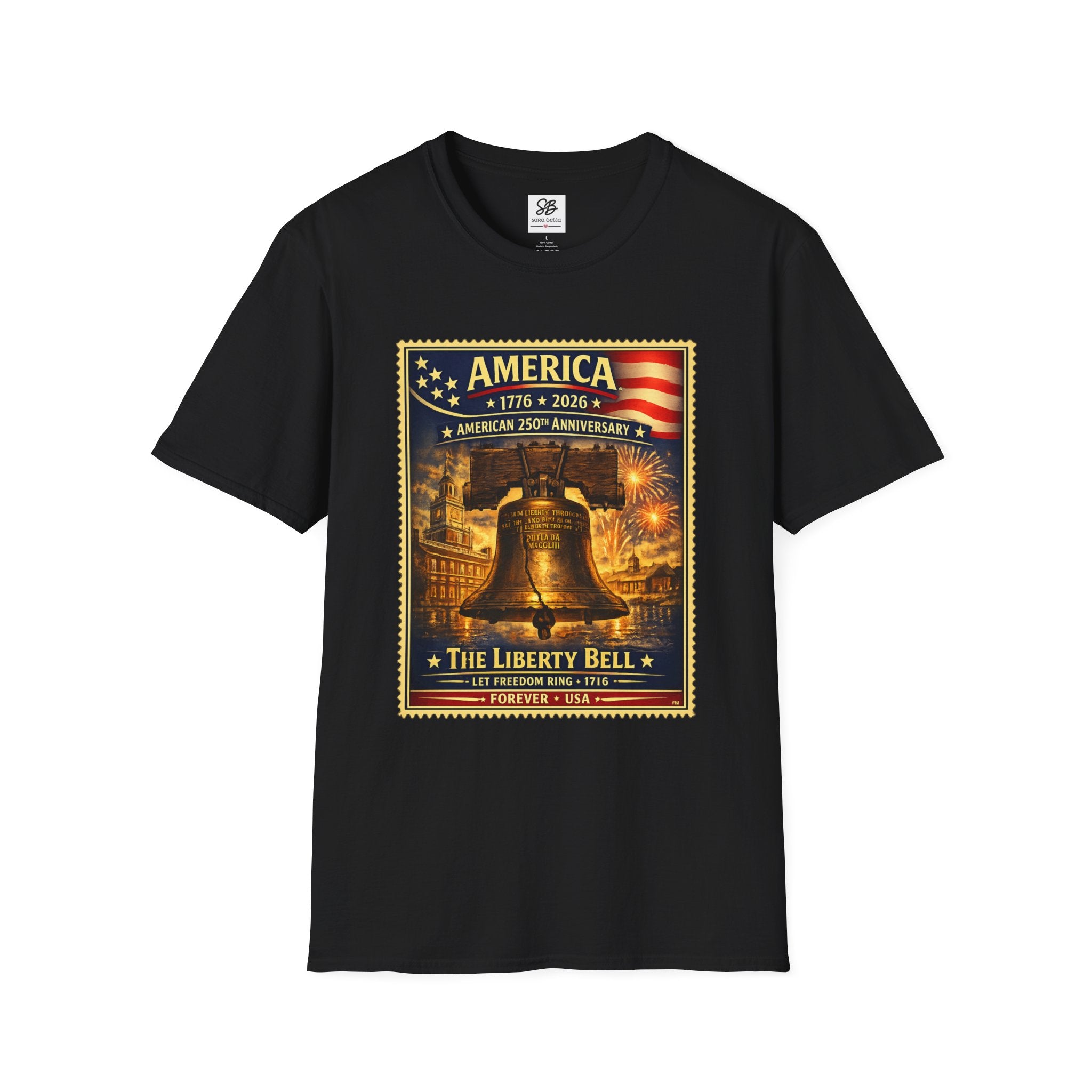 Liberty Bell Vintage Stamp T-Shirt