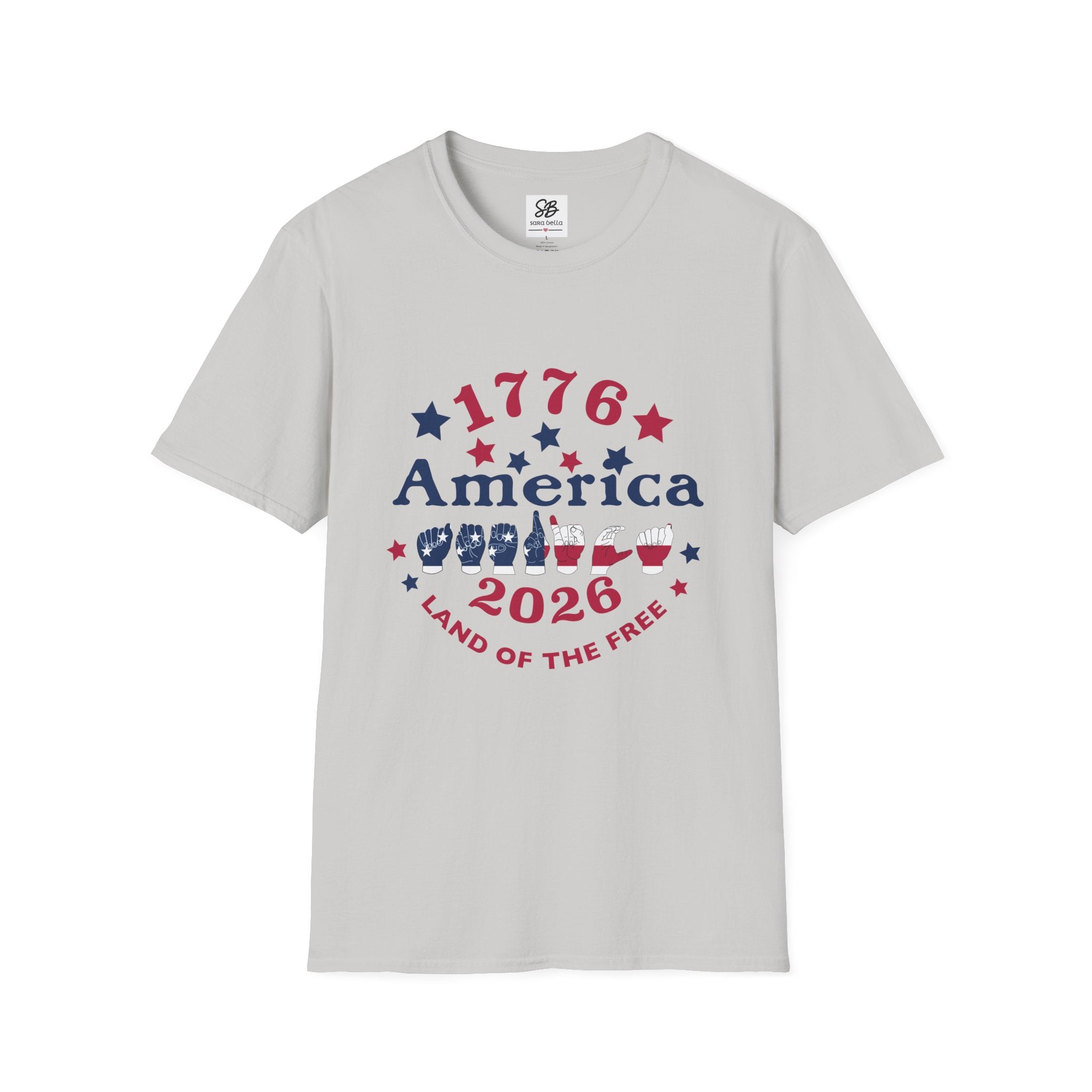 America in fingers-spelled ASL (America Sign Language) Shirt