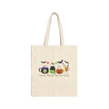 Kids Halloween Drinks Crew of Witch's Brew, Monster Juice, Pumpkin Cocoa, & Apple Cider -  Tote Bag