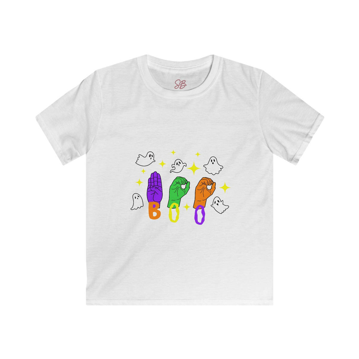 Ghosts "BOO" in ASL - Kid T-Shirt