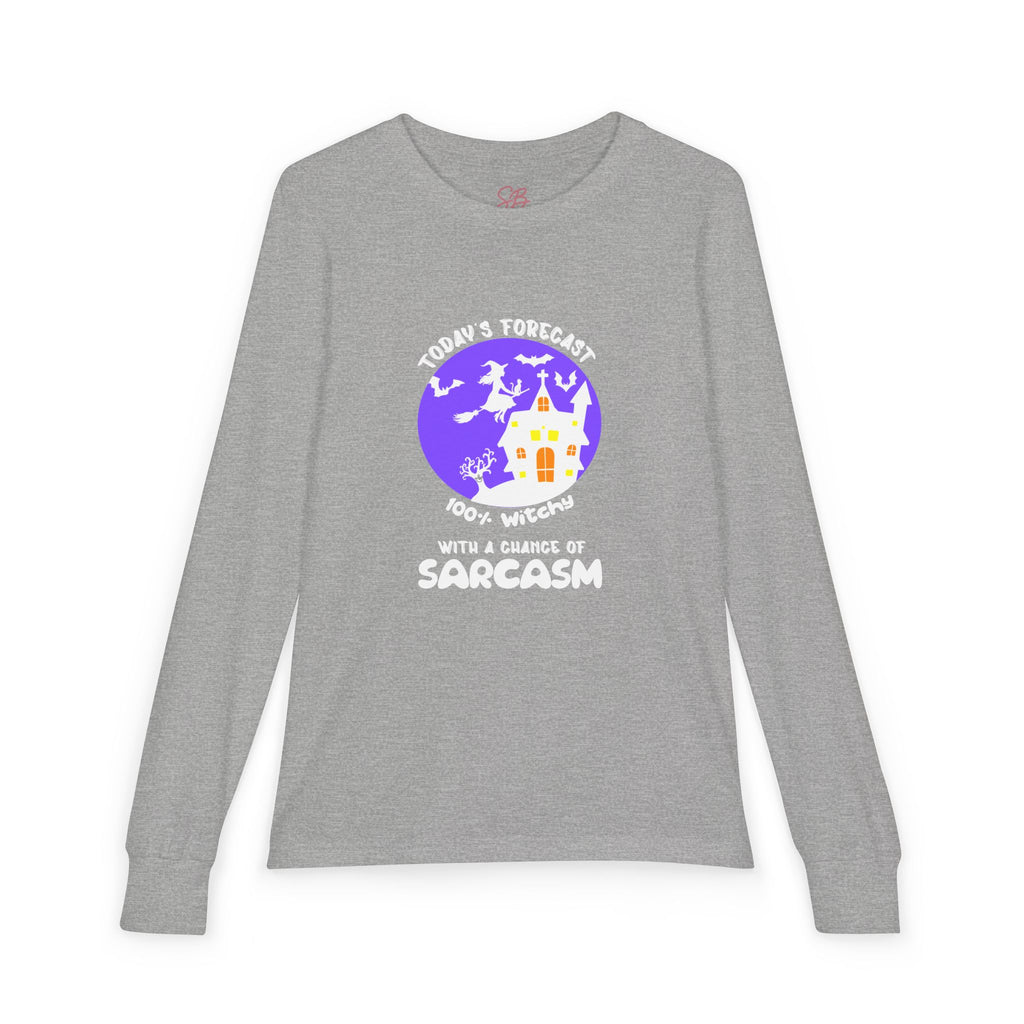 "Today's Forecast: 100% Witches - Kid Long Sleeve