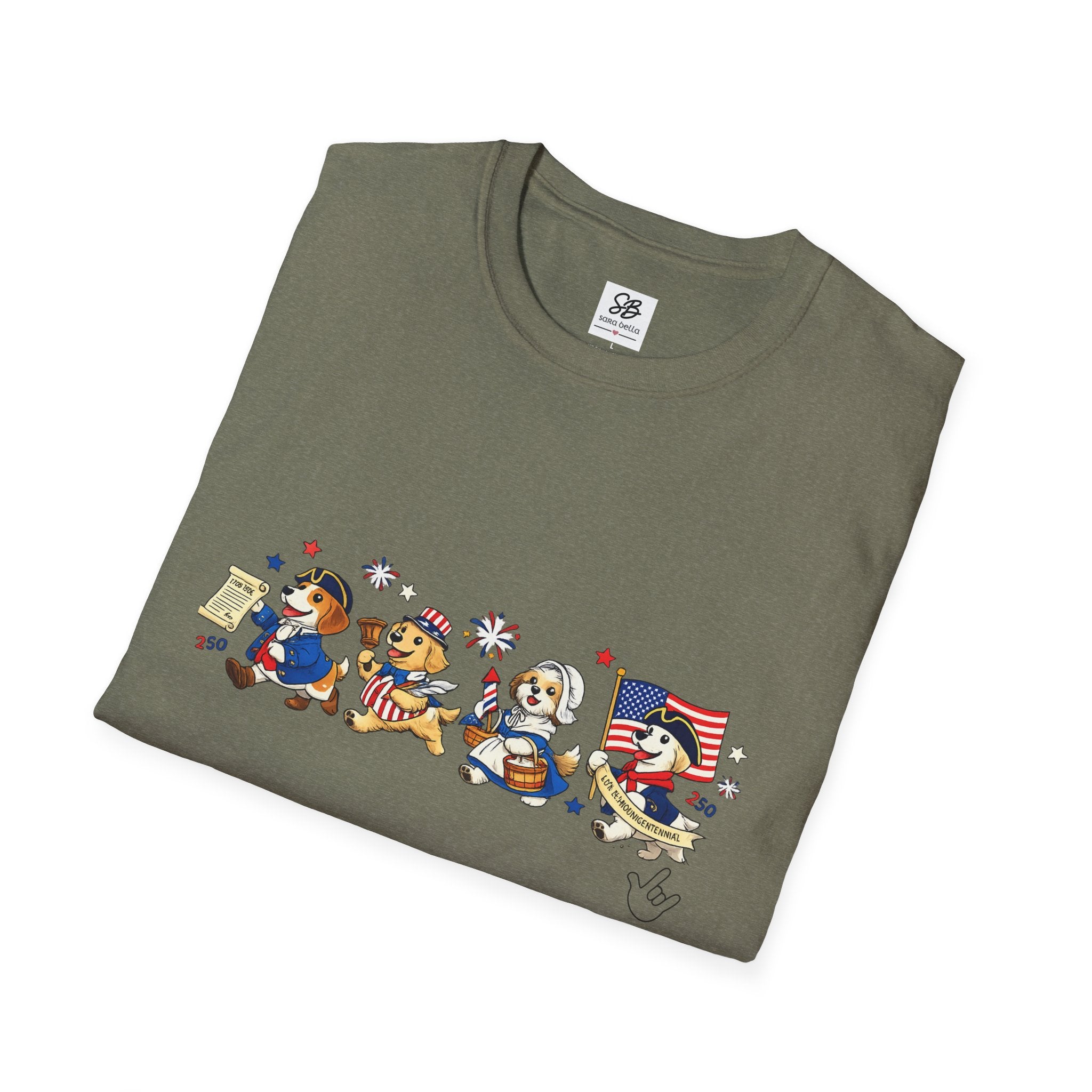Patriotic Dogs Parade T-Shirt