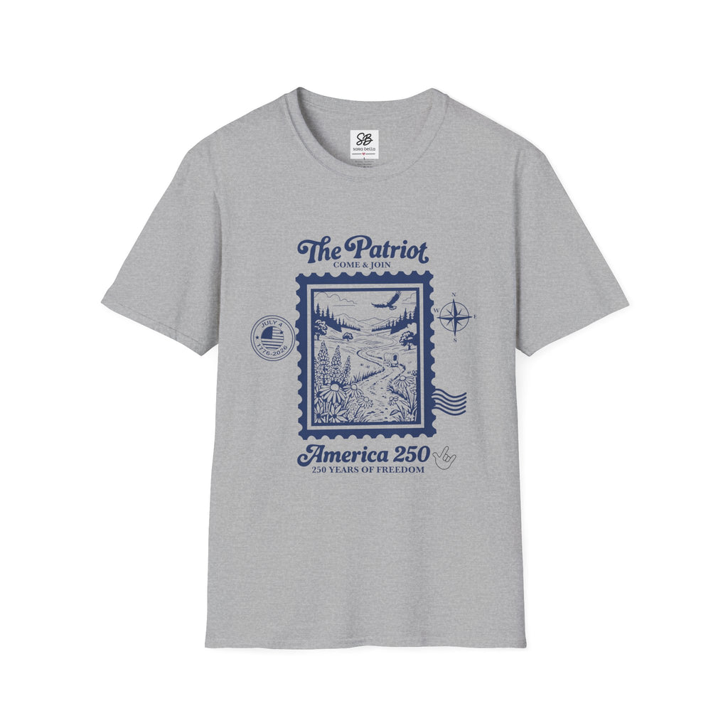 The Patriot Vintage America 250th Stamp Design Shirt