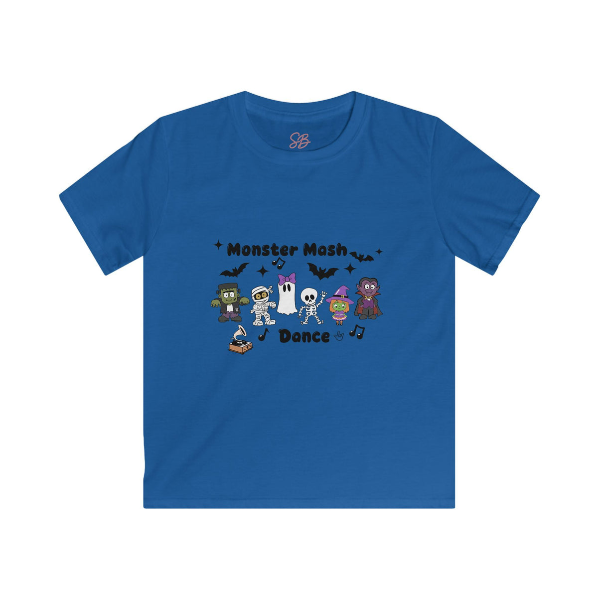 Monster Mash Dance of Halloween Characters Crew - Kid T-Shirt