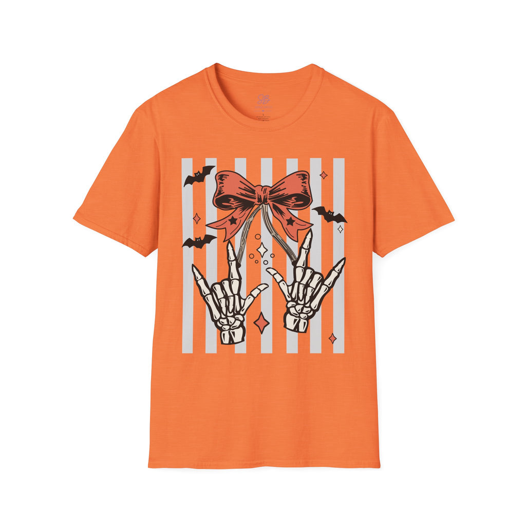 Spooky Skeleton "I Love you" ASL T-Shirt