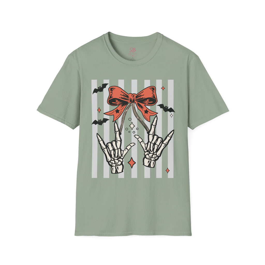 Spooky Skeleton "I Love you" ASL T-Shirt