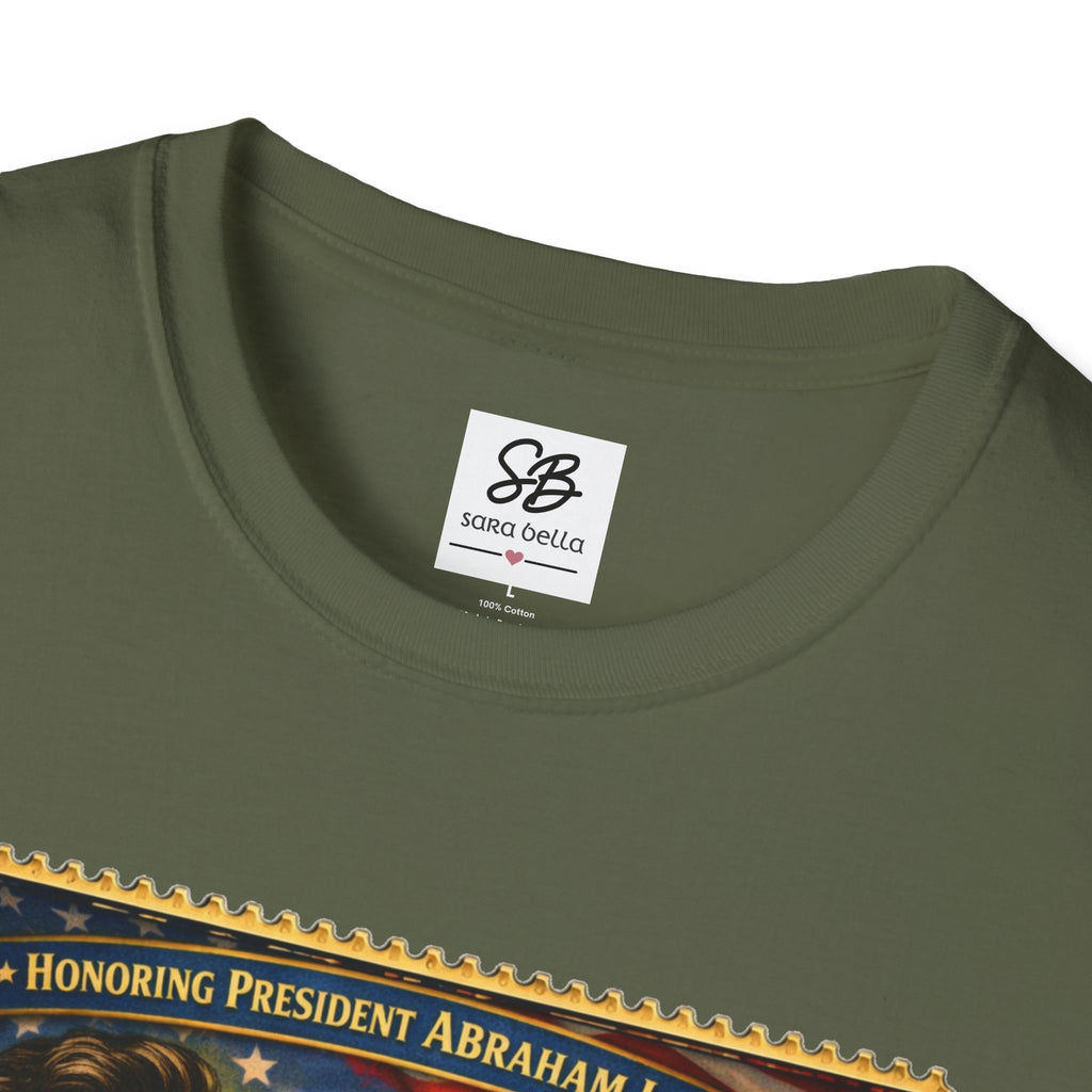 Abraham Lincoln 'Legacy of Freedom'  Vintage Stamp T‑Shirt