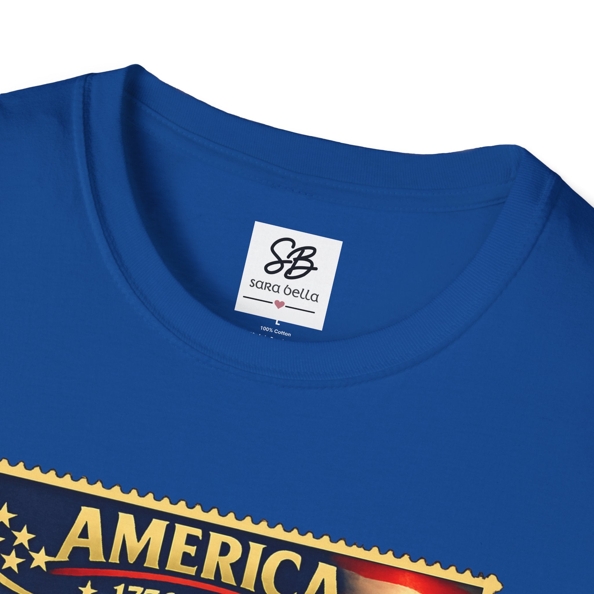 Patriotic America “Honoring Our Armed Forces”  Vintage Stamp T-Shirt