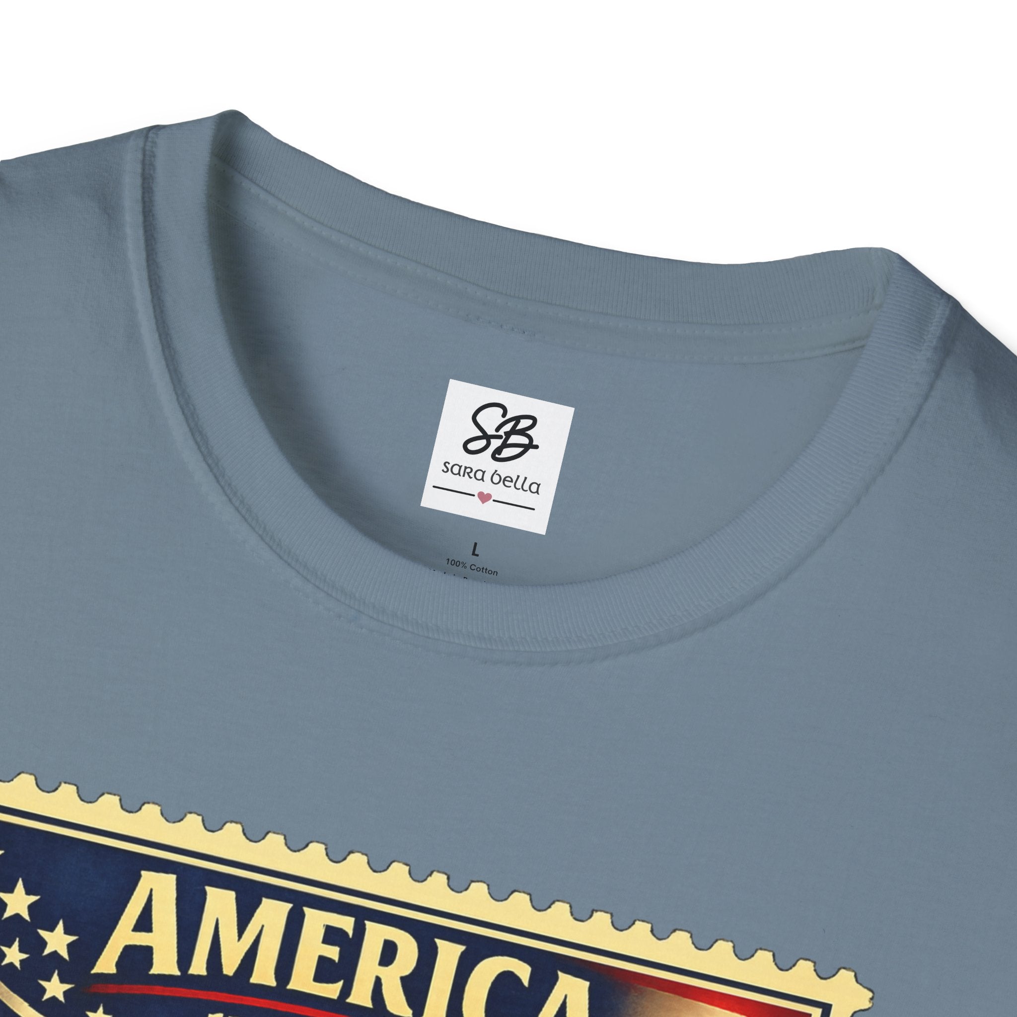 Patriotic Minute Man Vintage Stamp T-Shirt