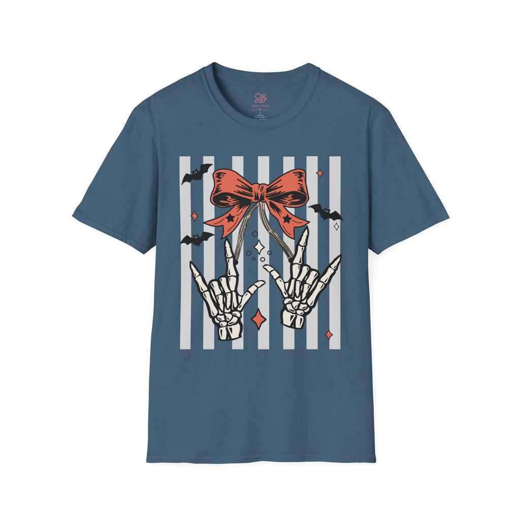 Spooky Skeleton "I Love you" ASL T-Shirt