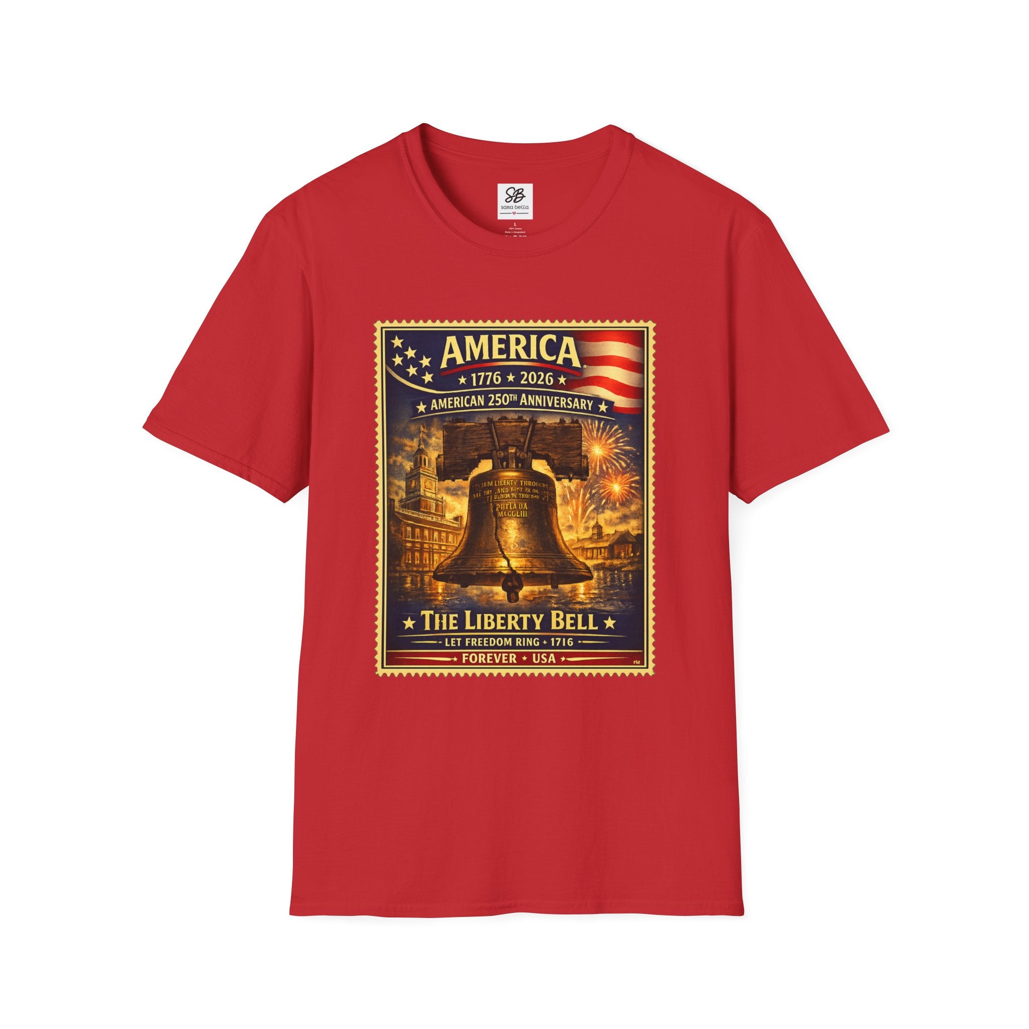 Liberty Bell Vintage Stamp T-Shirt