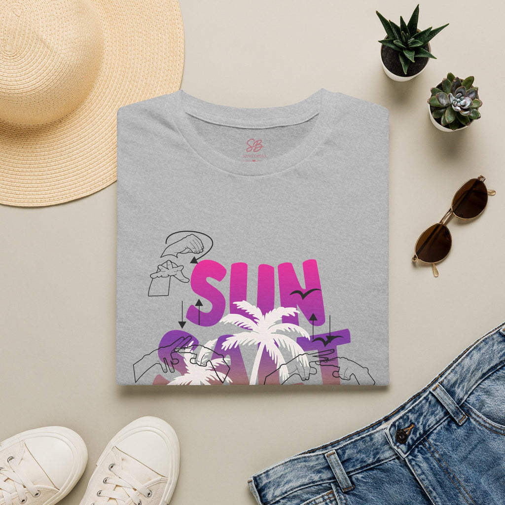 Sun, Salt & Sand in  American Sign Language - T-Shirt