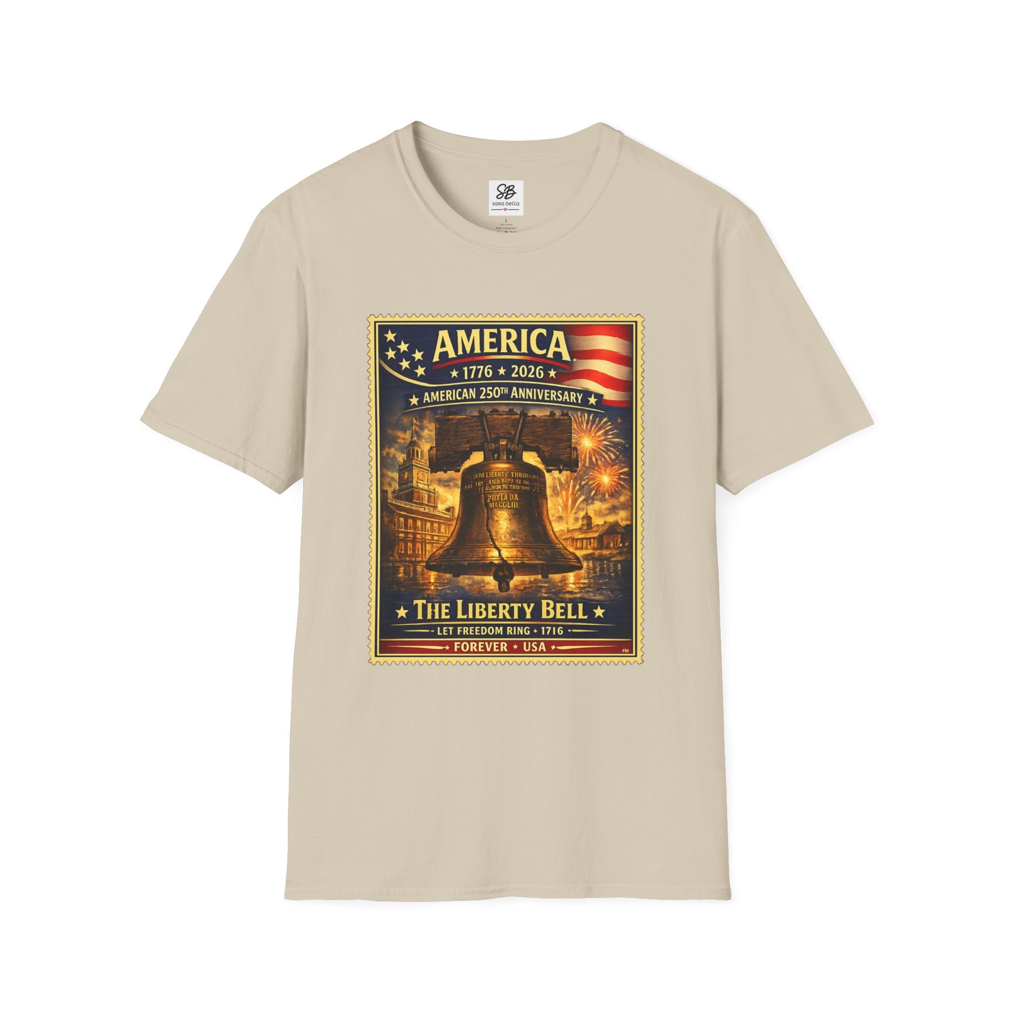Liberty Bell Vintage Stamp T-Shirt