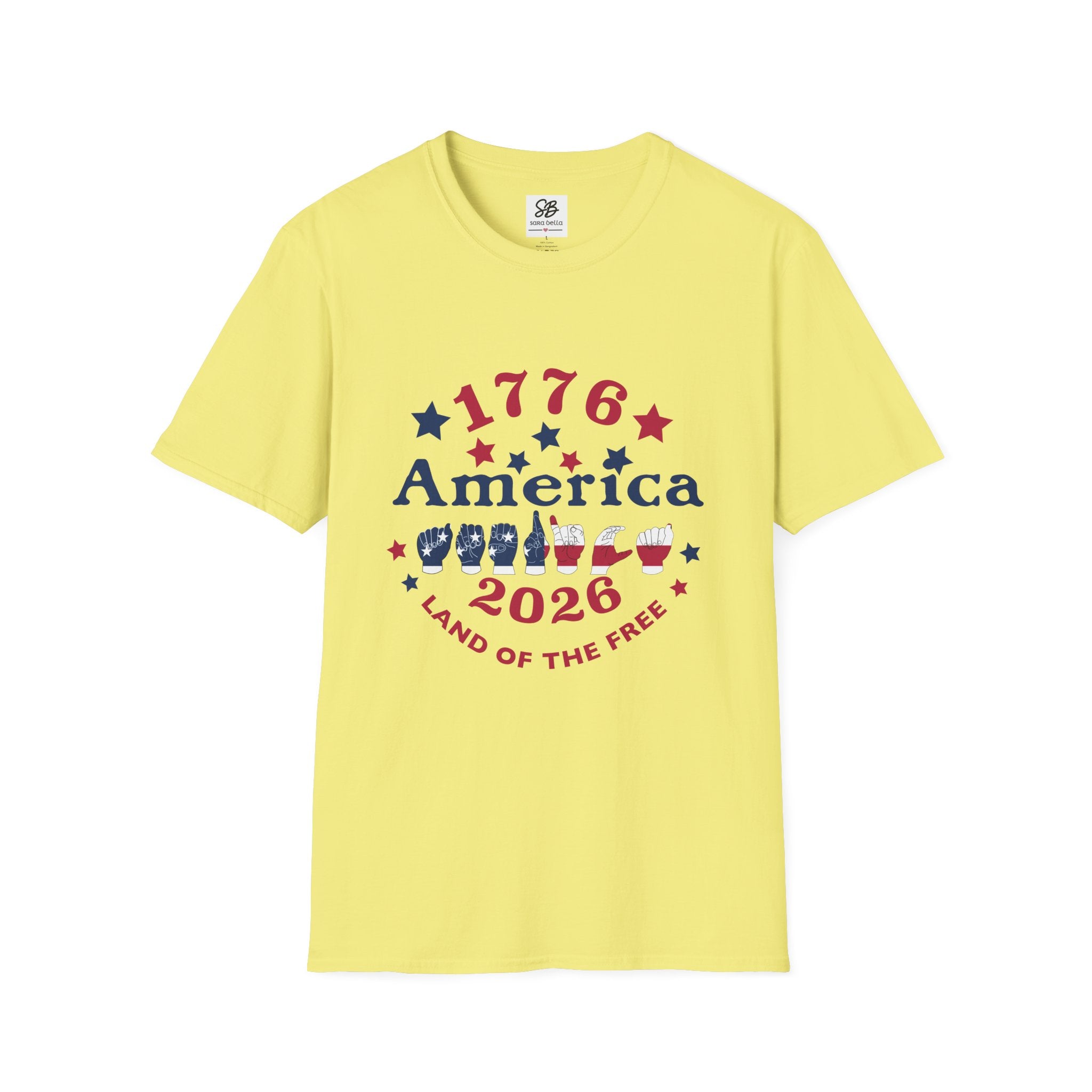 America in fingers-spelled ASL (America Sign Language) Shirt