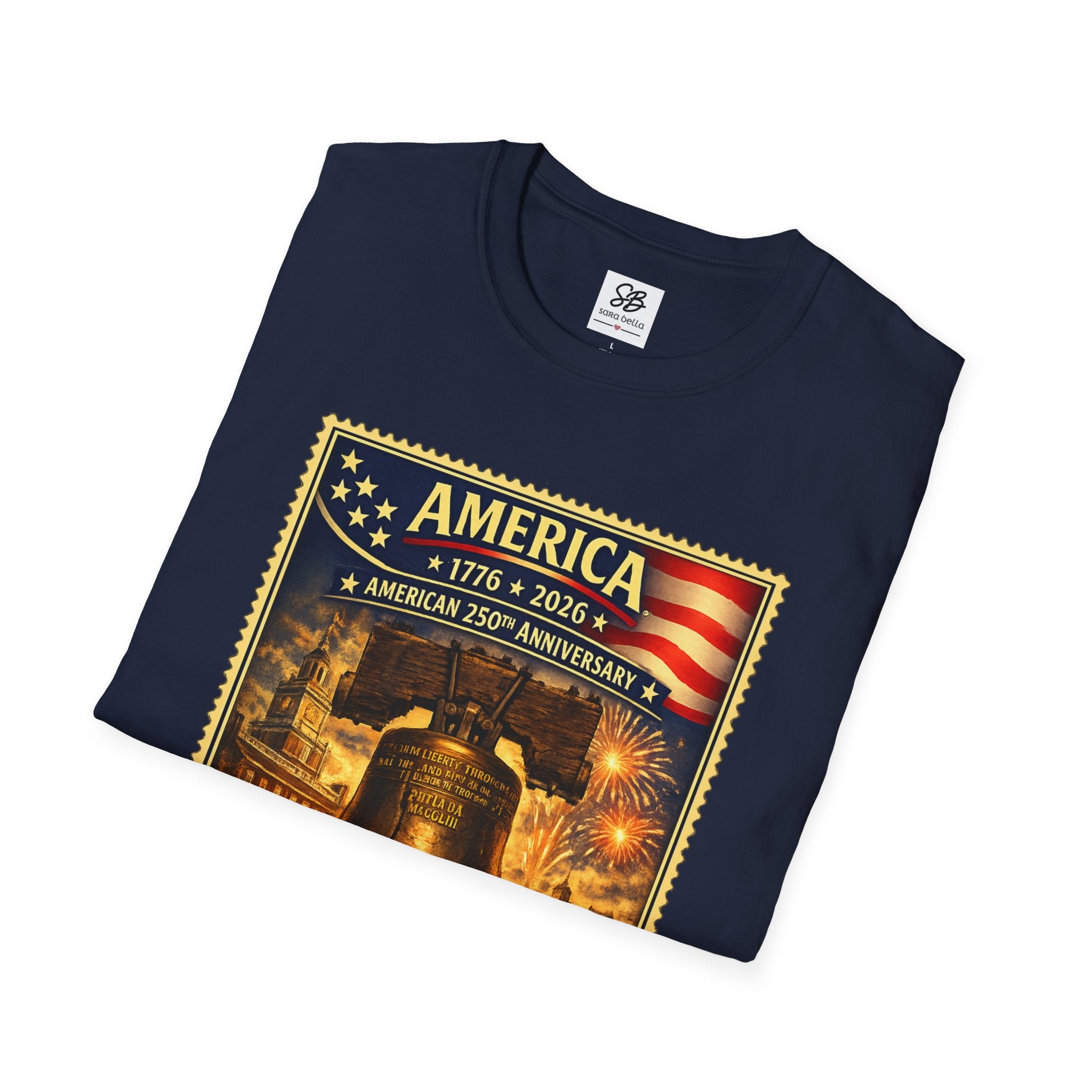 Liberty Bell Vintage Stamp T-Shirt