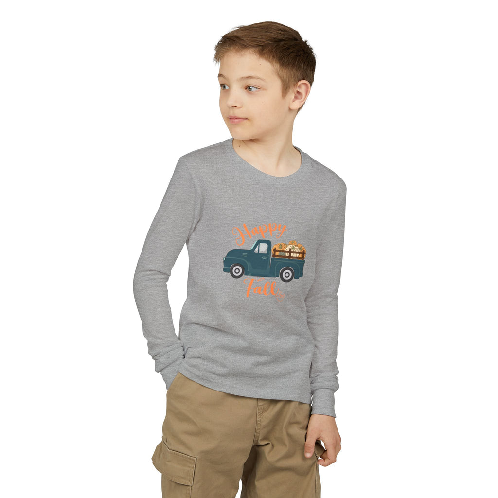 Happy Fall Vintage Truck - Kids Long Sleeve Shirt