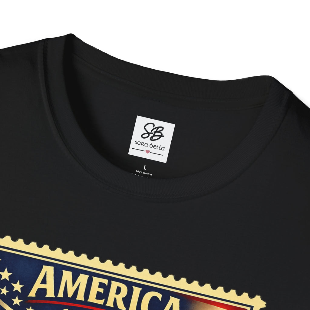 Patriotic Minute Man Vintage Stamp T-Shirt
