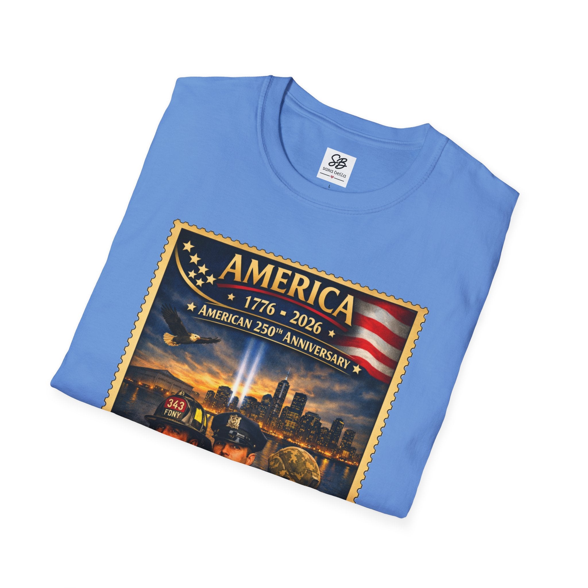 9/11 Remembrance"We Will Never Forget" Vintage Stamp T-Shirt