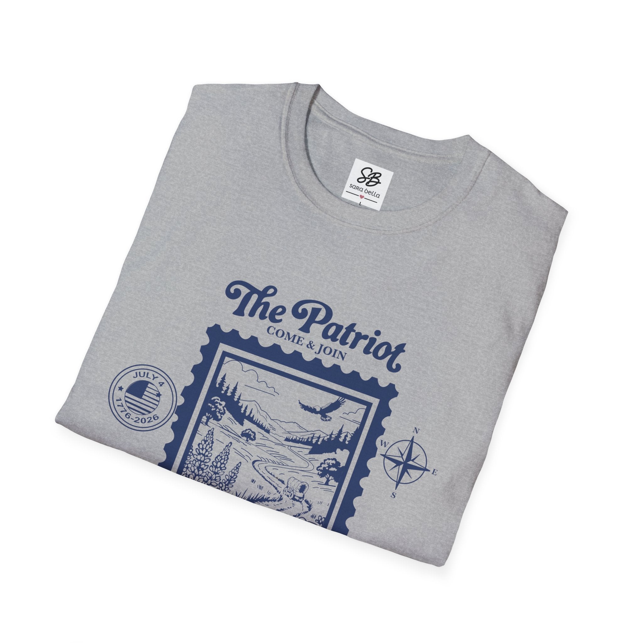 The Patriot Vintage America 250th Stamp Design Shirt