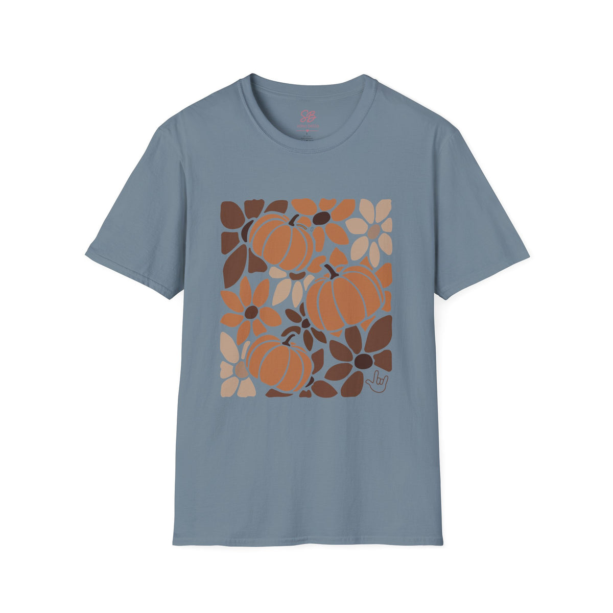 Fall Leaves & Pumpkins Hobo - T-Shirt