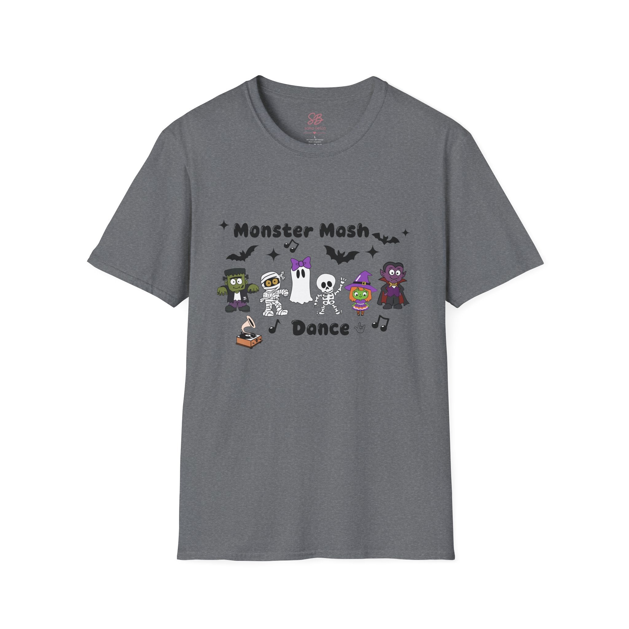 Monster Mash Dance of Halloween Characters Crews -  T-Shirt