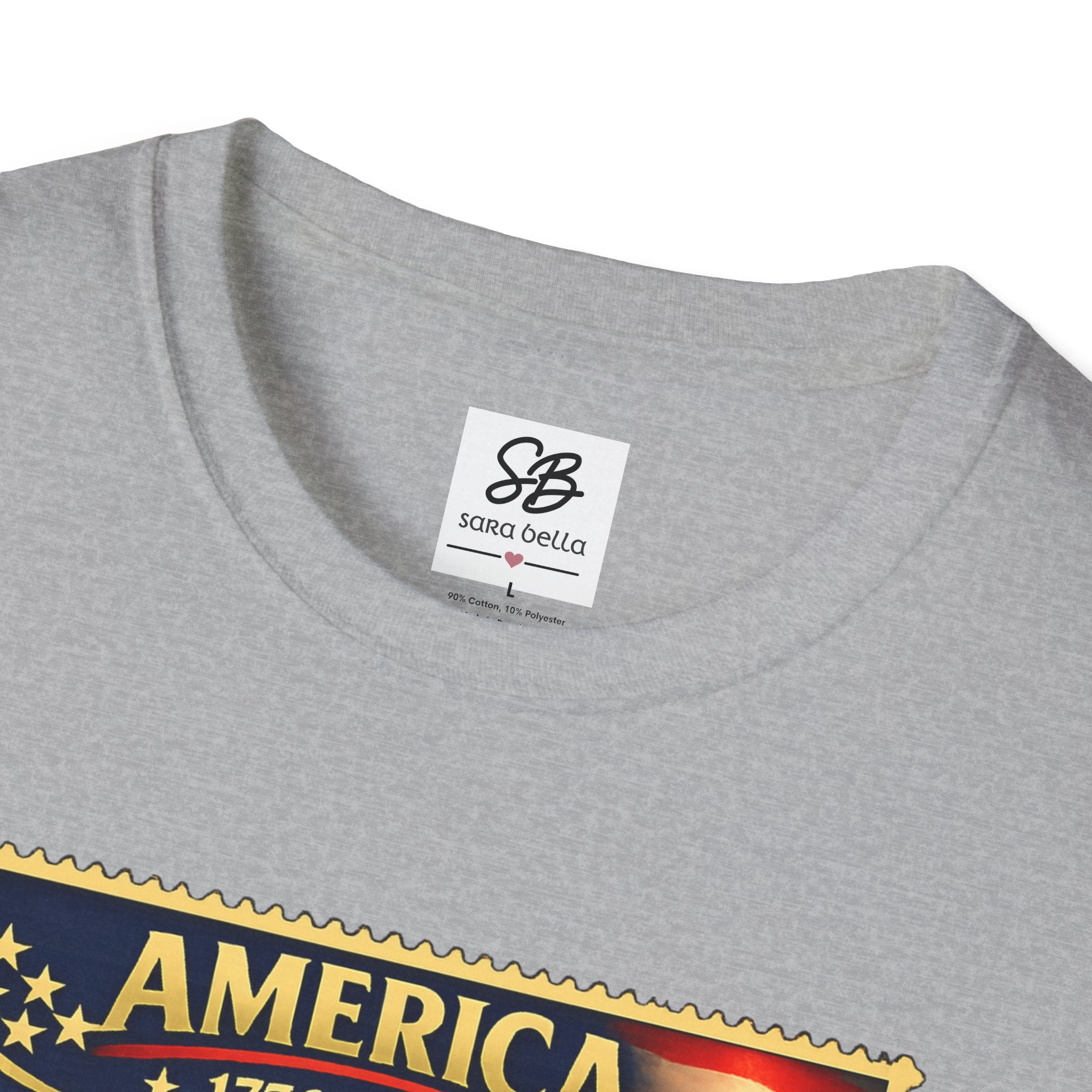 Patriotic America “Honoring Our Armed Forces”  Vintage Stamp T-Shirt