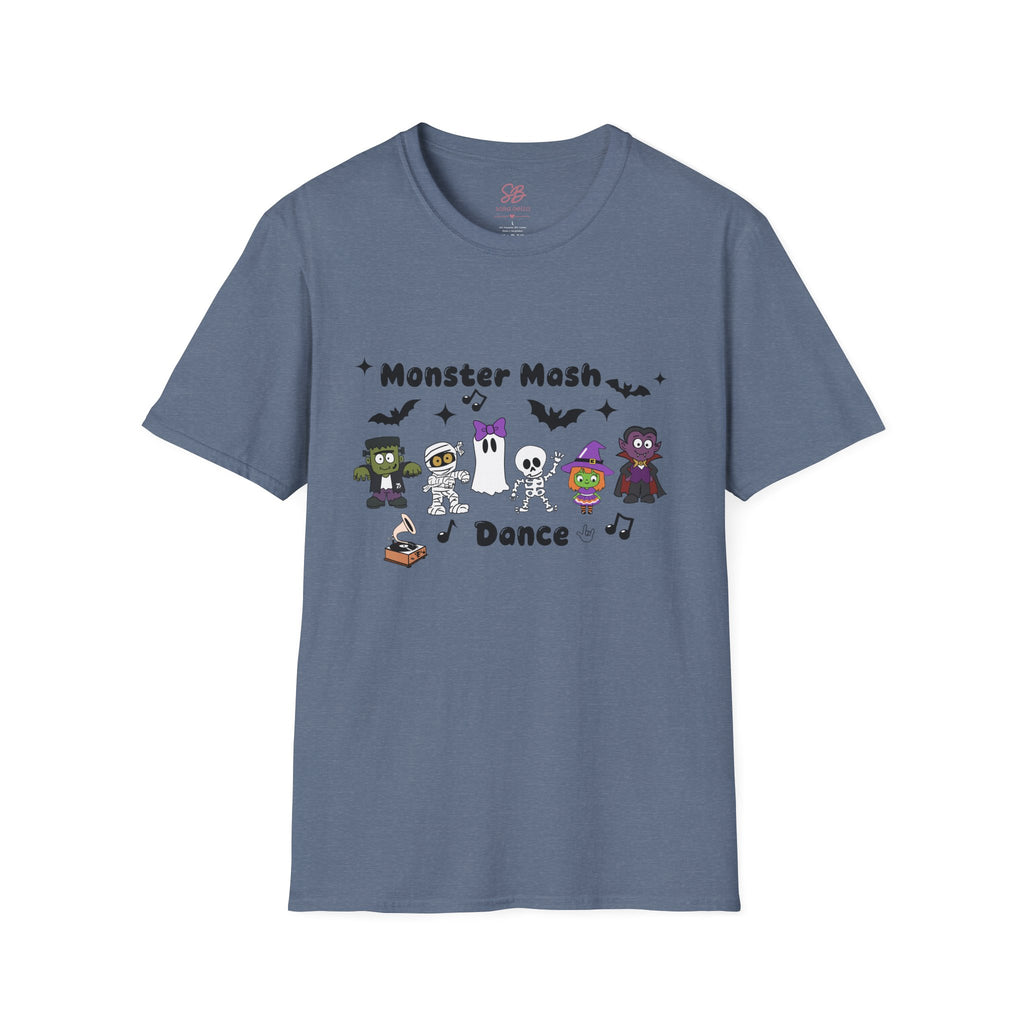Monster Mash Dance of Halloween Characters Crews -  T-Shirt