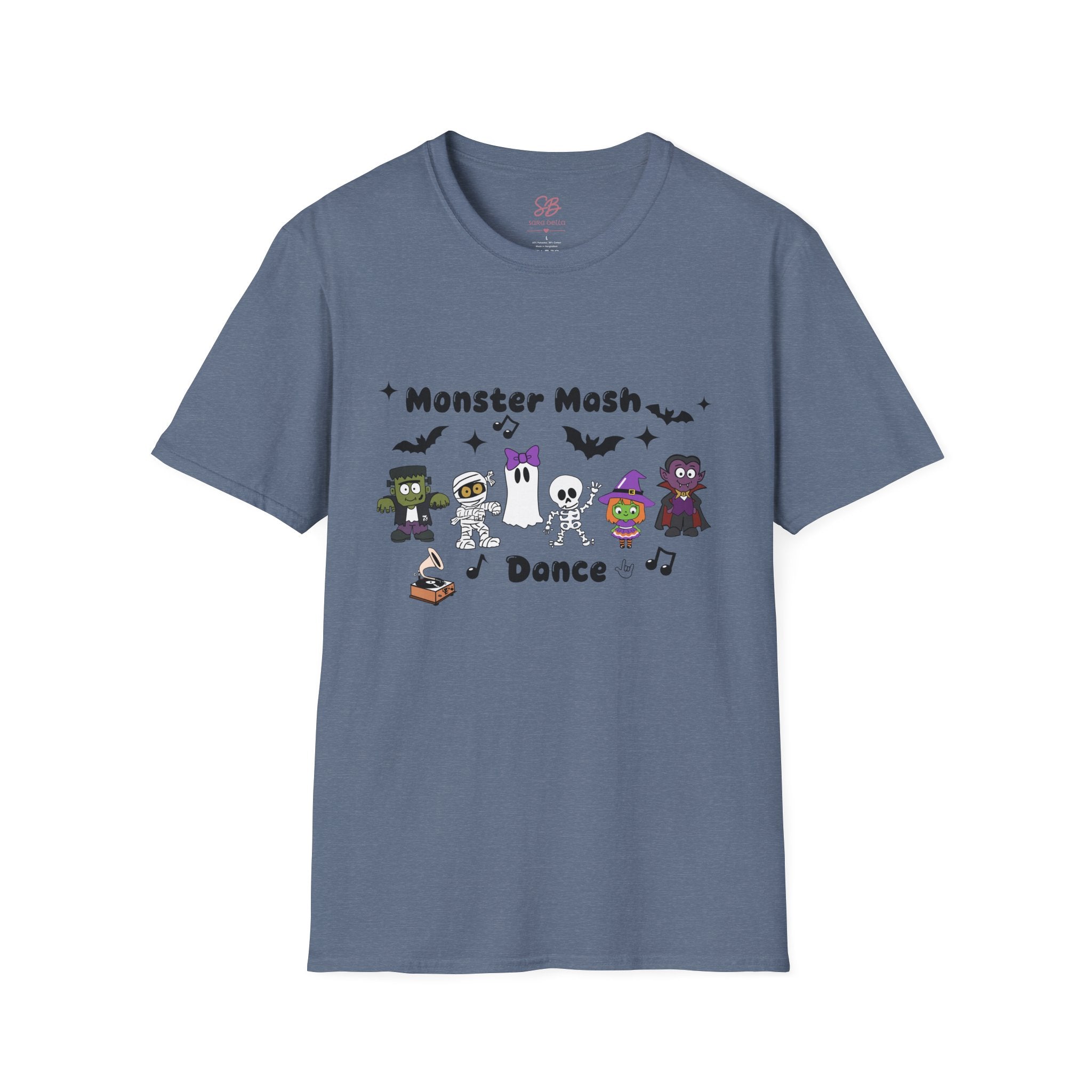 Monster Mash Dance of Halloween Characters Crews -  T-Shirt