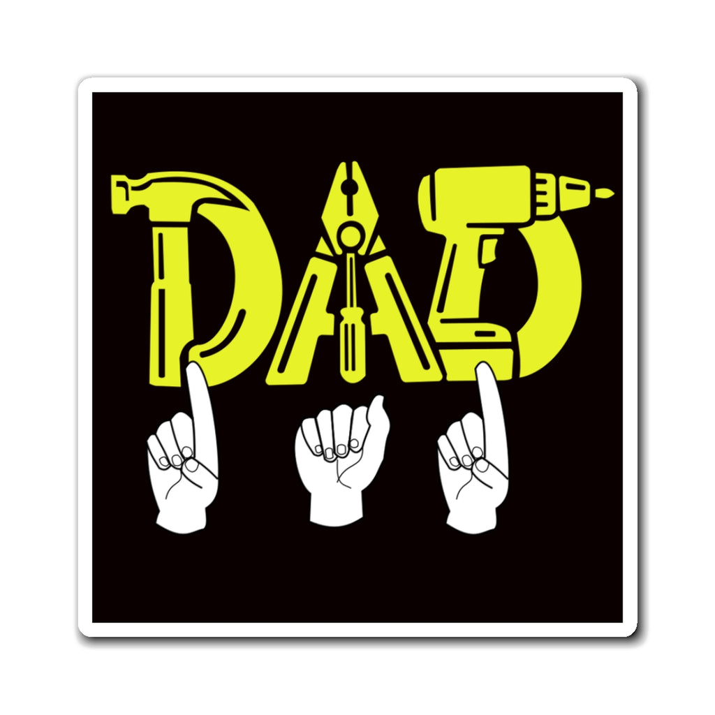 Dad Tools ASL Hands Magnet