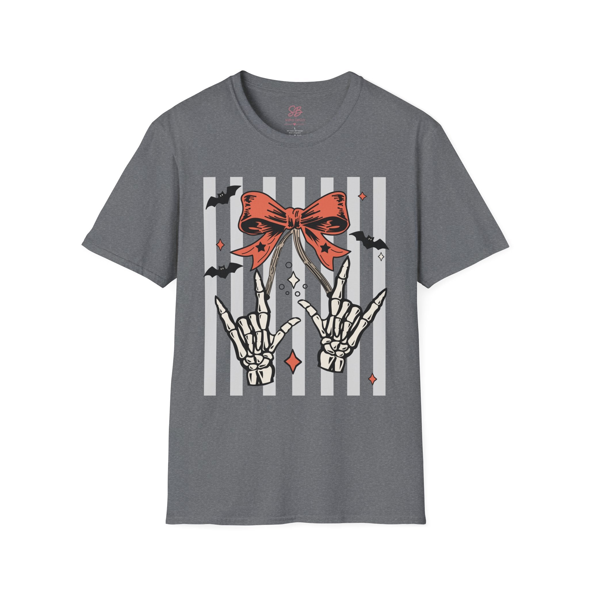 Spooky Skeleton "I Love you" ASL T-Shirt