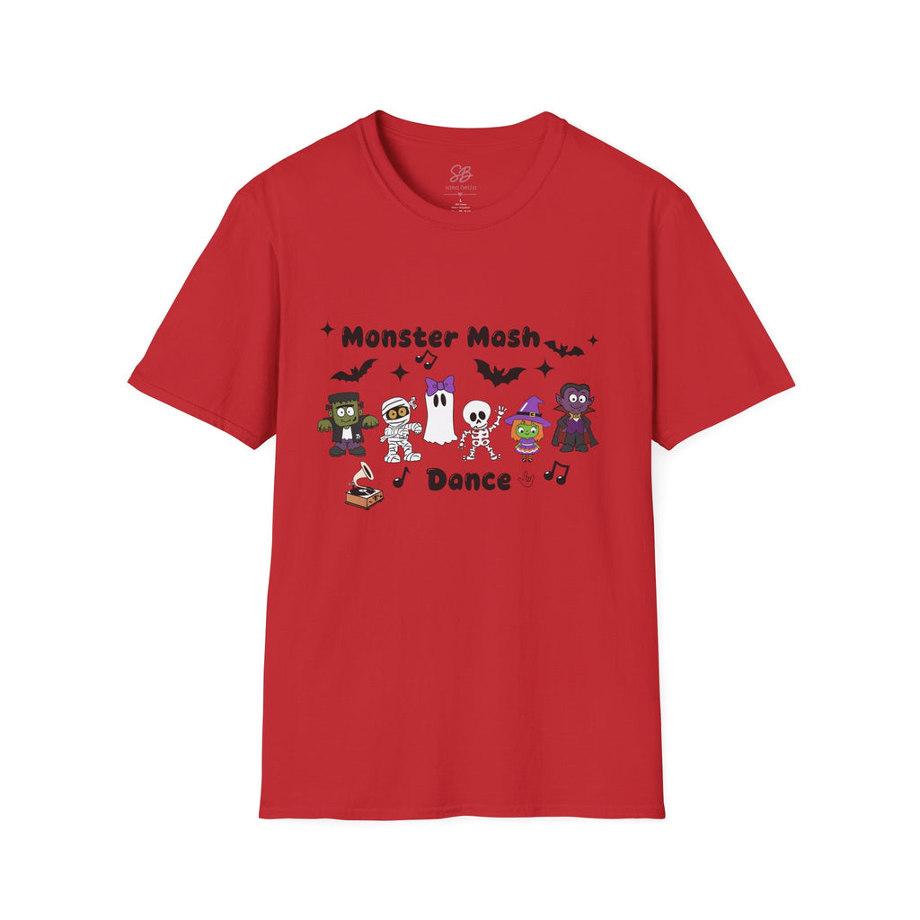 Monster Mash Dance of Halloween Characters Crews -  T-Shirt
