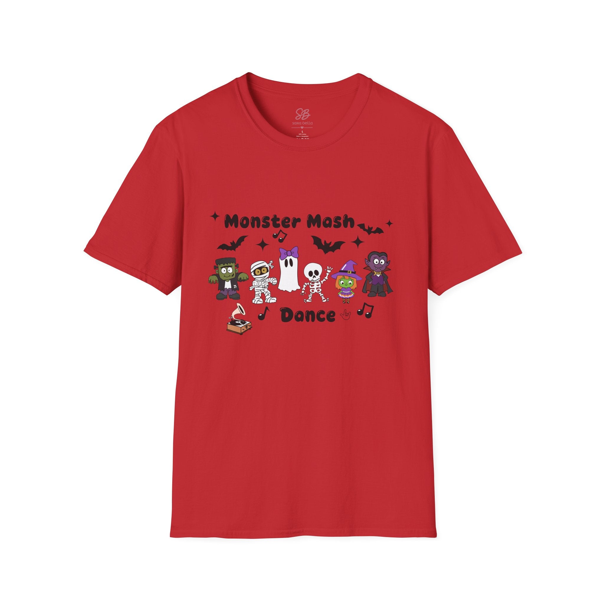 Monster Mash Dance of Halloween Characters Crews -  T-Shirt
