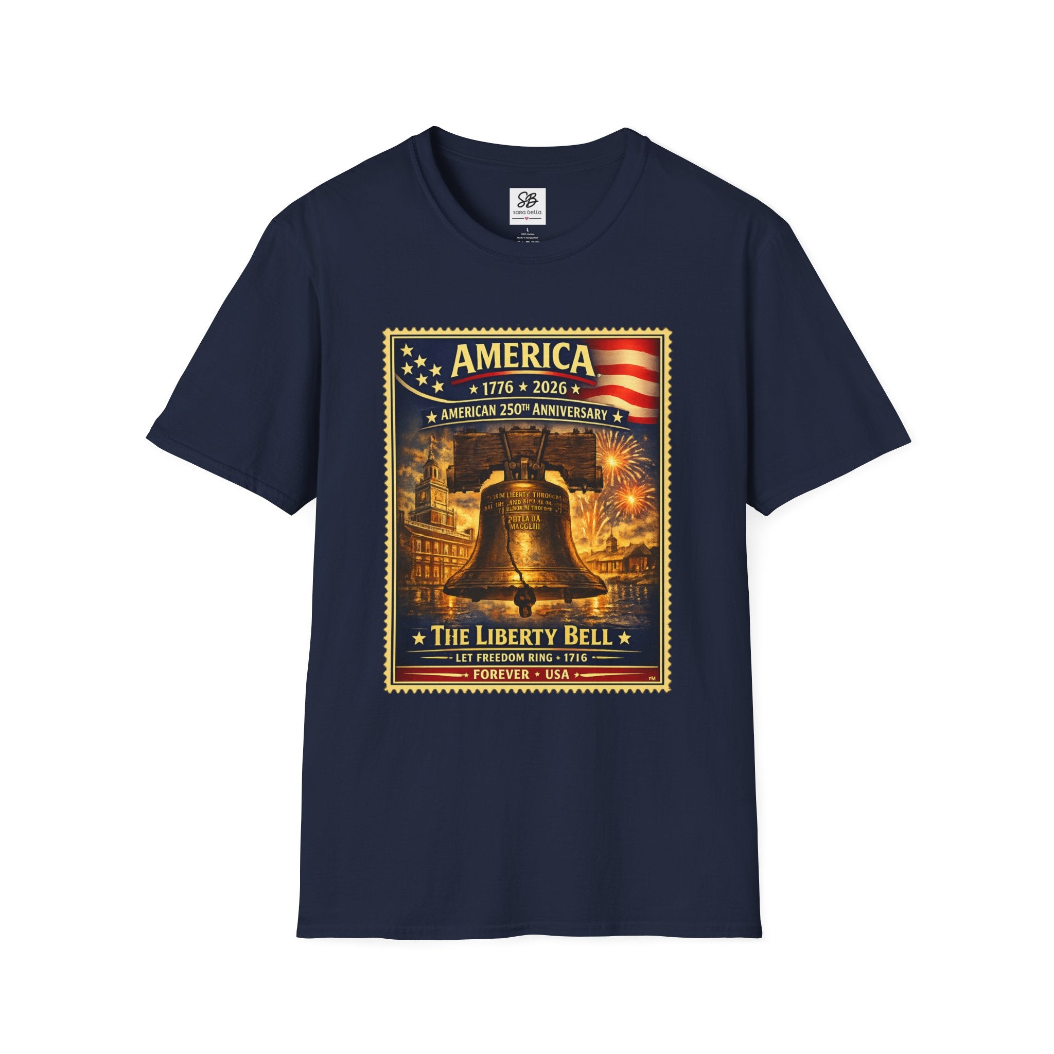 Liberty Bell Vintage Stamp T-Shirt
