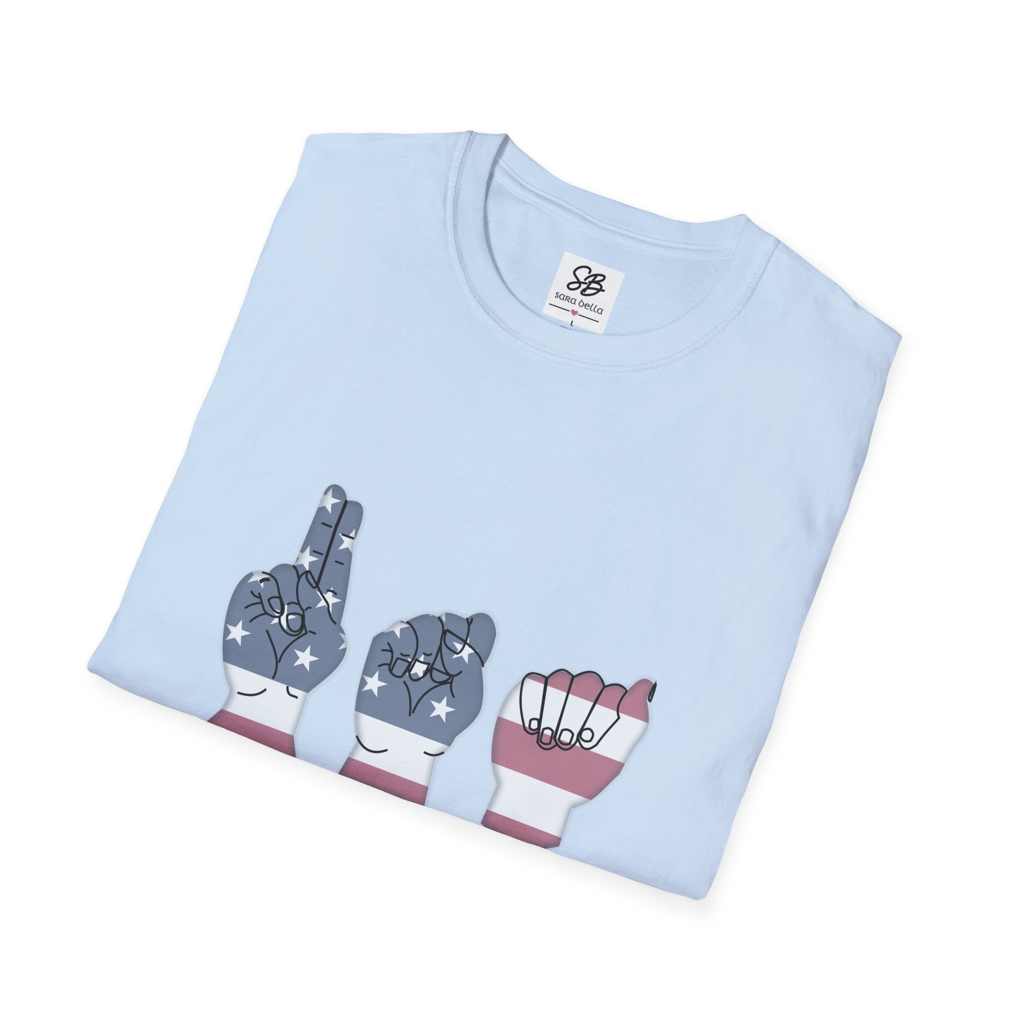 USA  fingers-spelled ASL (American Sign Language)  Shirt