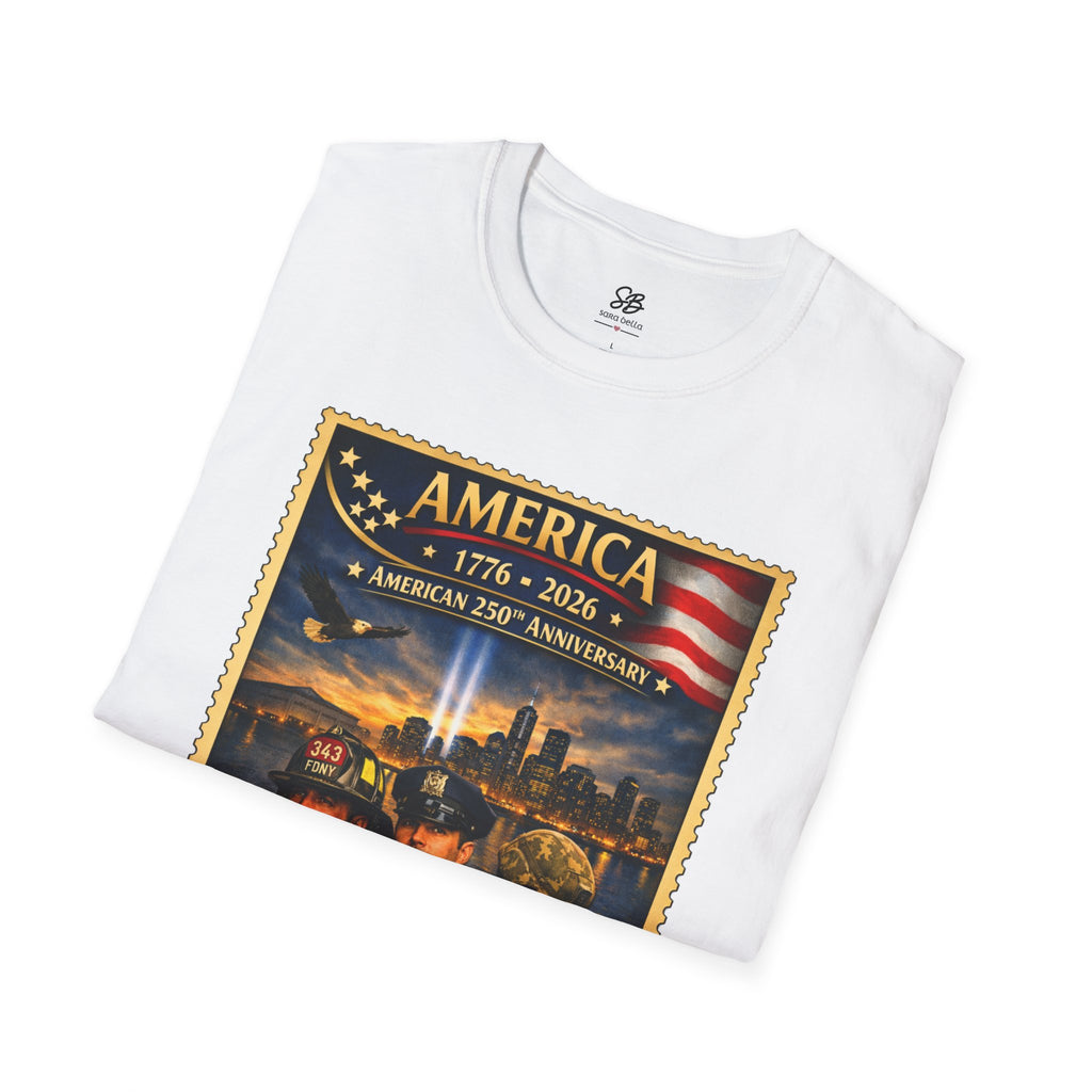 9/11 Remembrance"We Will Never Forget" Vintage Stamp T-Shirt