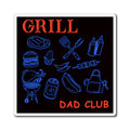 Grill Dad Club Magnet – BBQ Grillmaster Refrigerator Magnet