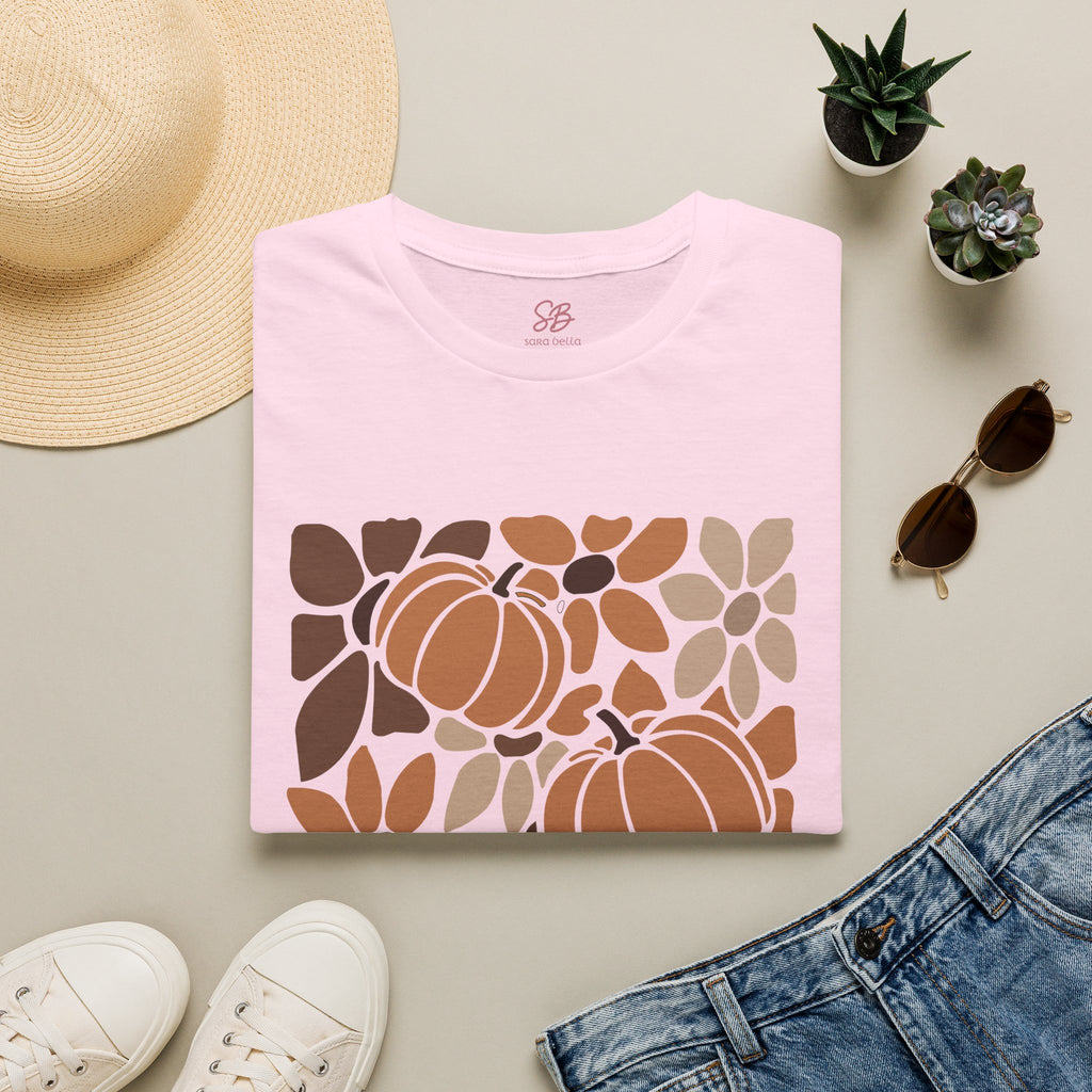 Fall Leaves & Pumpkins Hobo - T-Shirt