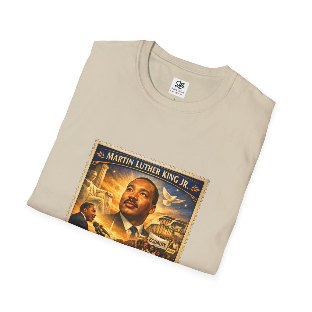 Martin Luther King Jr. 'I Have a Dream Memorial ' Tribute Vintage Stamp T-Shirt
