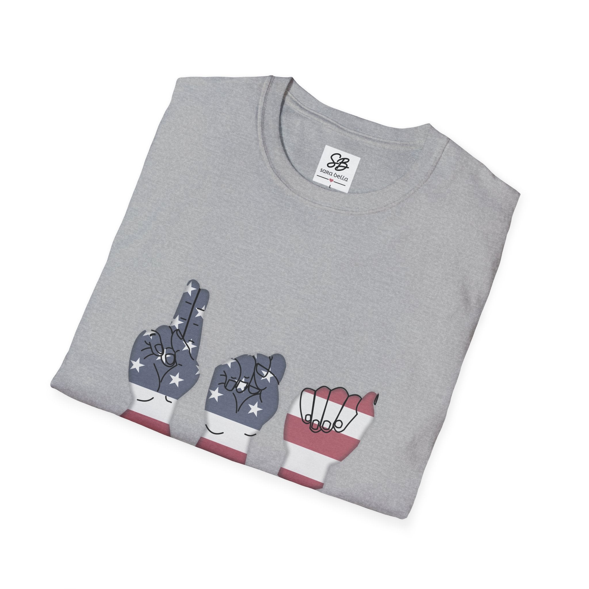 USA  fingers-spelled ASL (American Sign Language)  Shirt