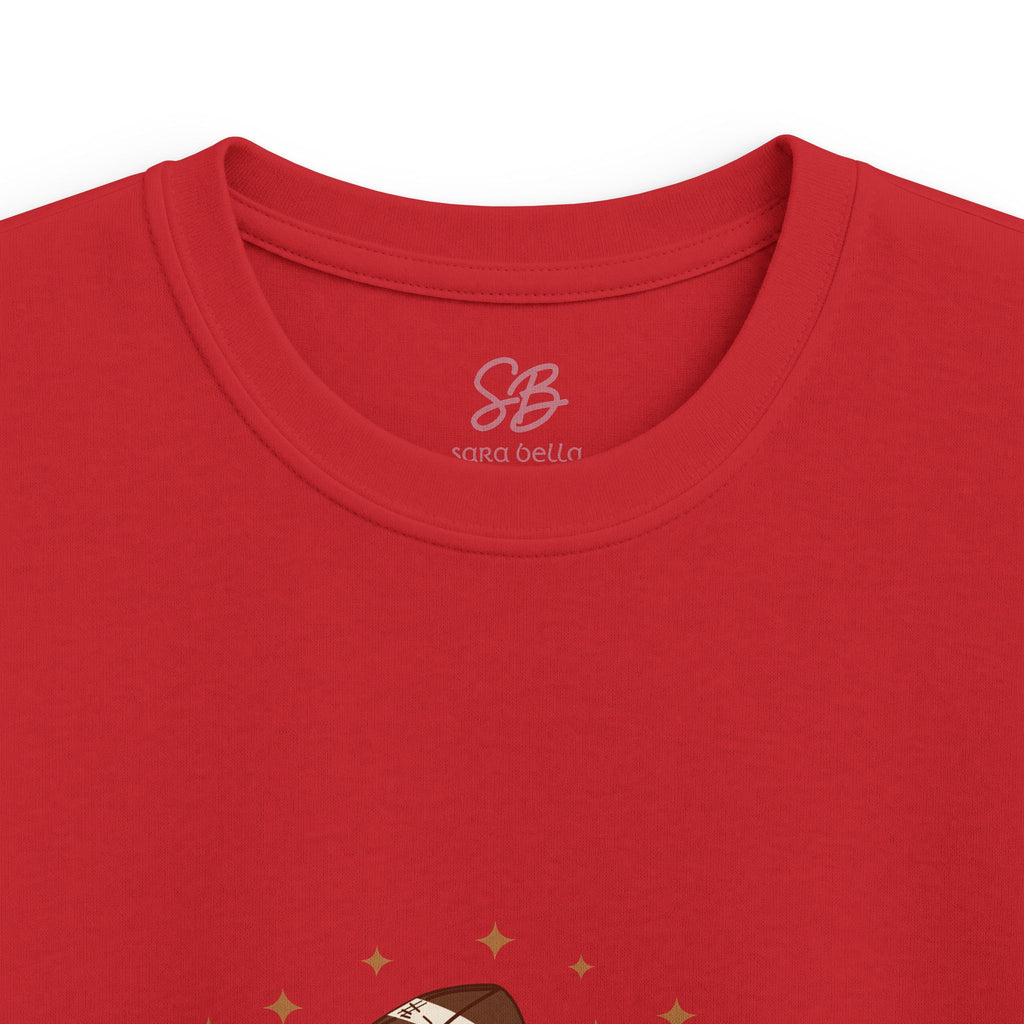 Autumn Football Pumpkin with I Love You American Sign Language, ASL - Kid T-Shirt