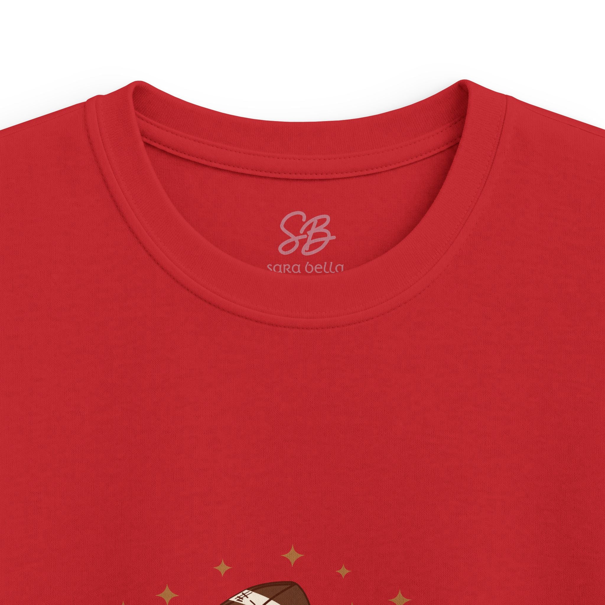 Autumn Football Pumpkin with I Love You American Sign Language, ASL - Kid T-Shirt