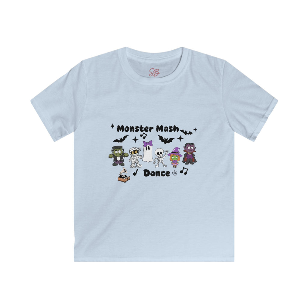 Monster Mash Dance of Halloween Characters Crew - Kid T-Shirt
