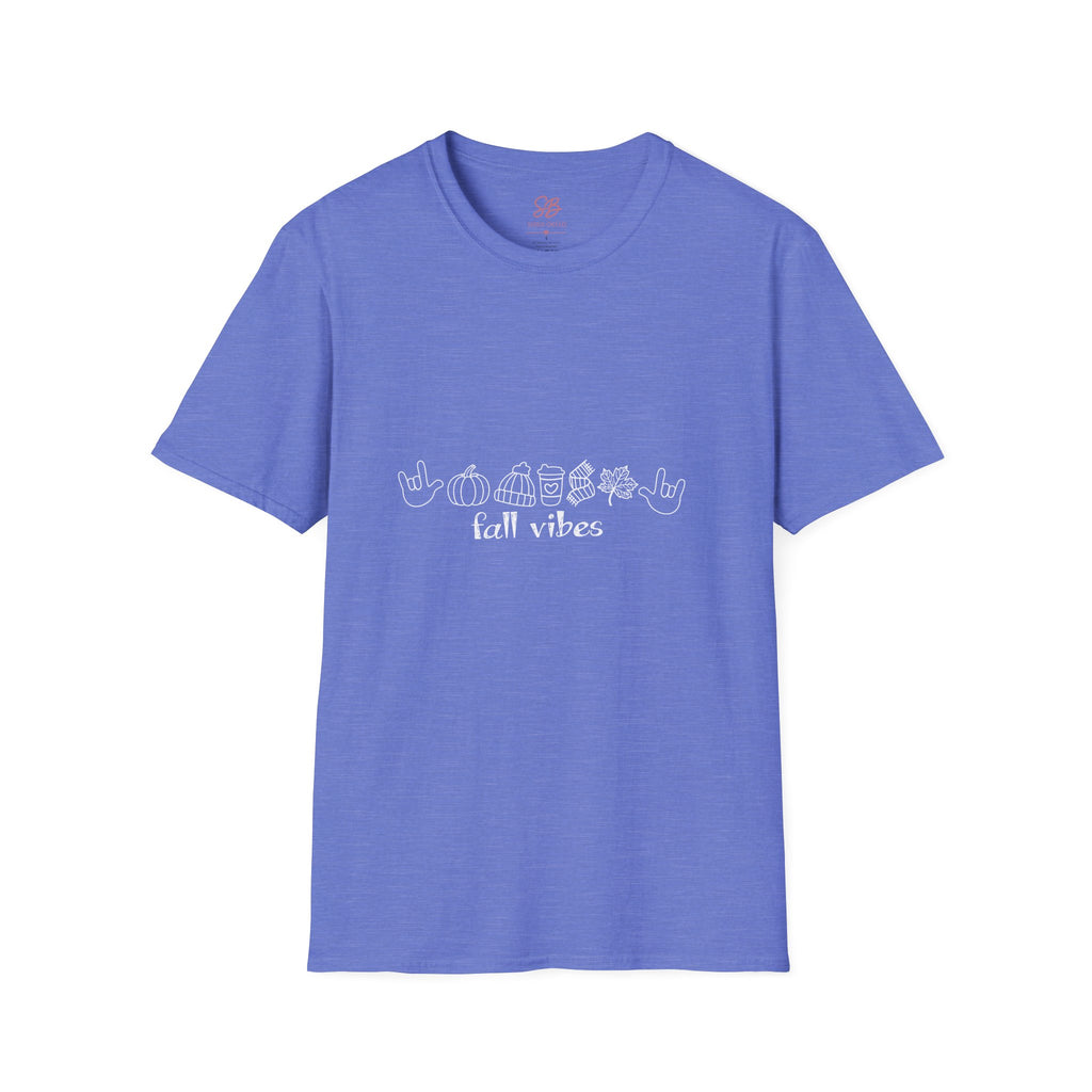 Fall Vibes with I Love you American Sign Language, ASL  - T-Shirt