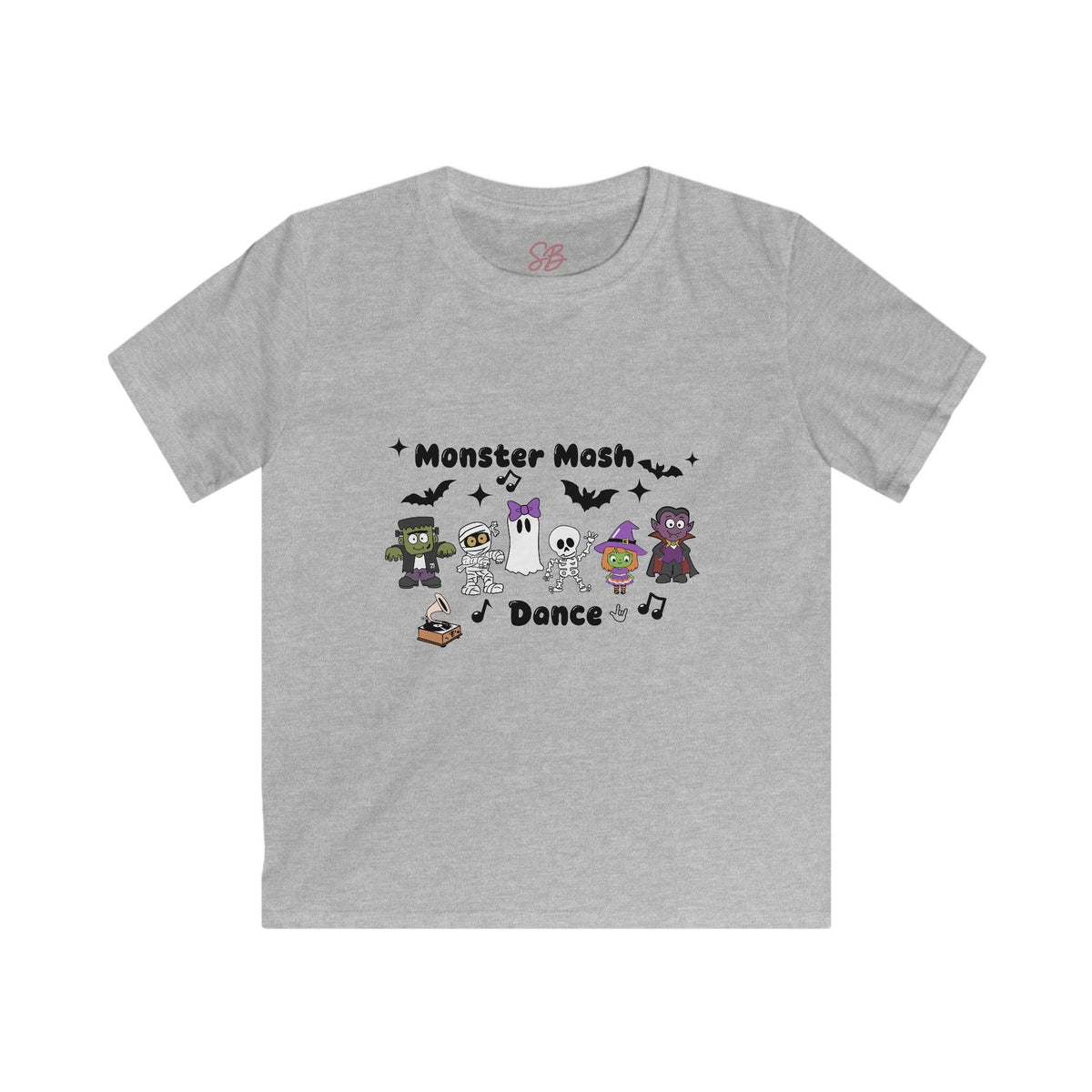 Monster Mash Dance of Halloween Characters Crew - Kid T-Shirt