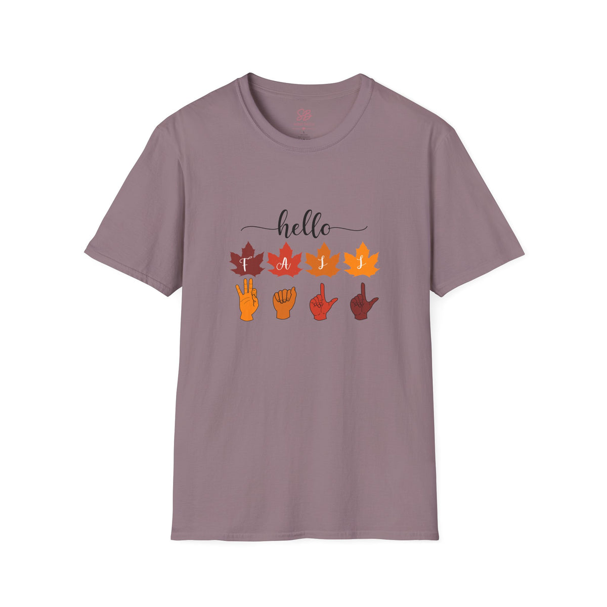 Hello Fall Fingerspelling American Sign Language, ASL -  T-Shirt